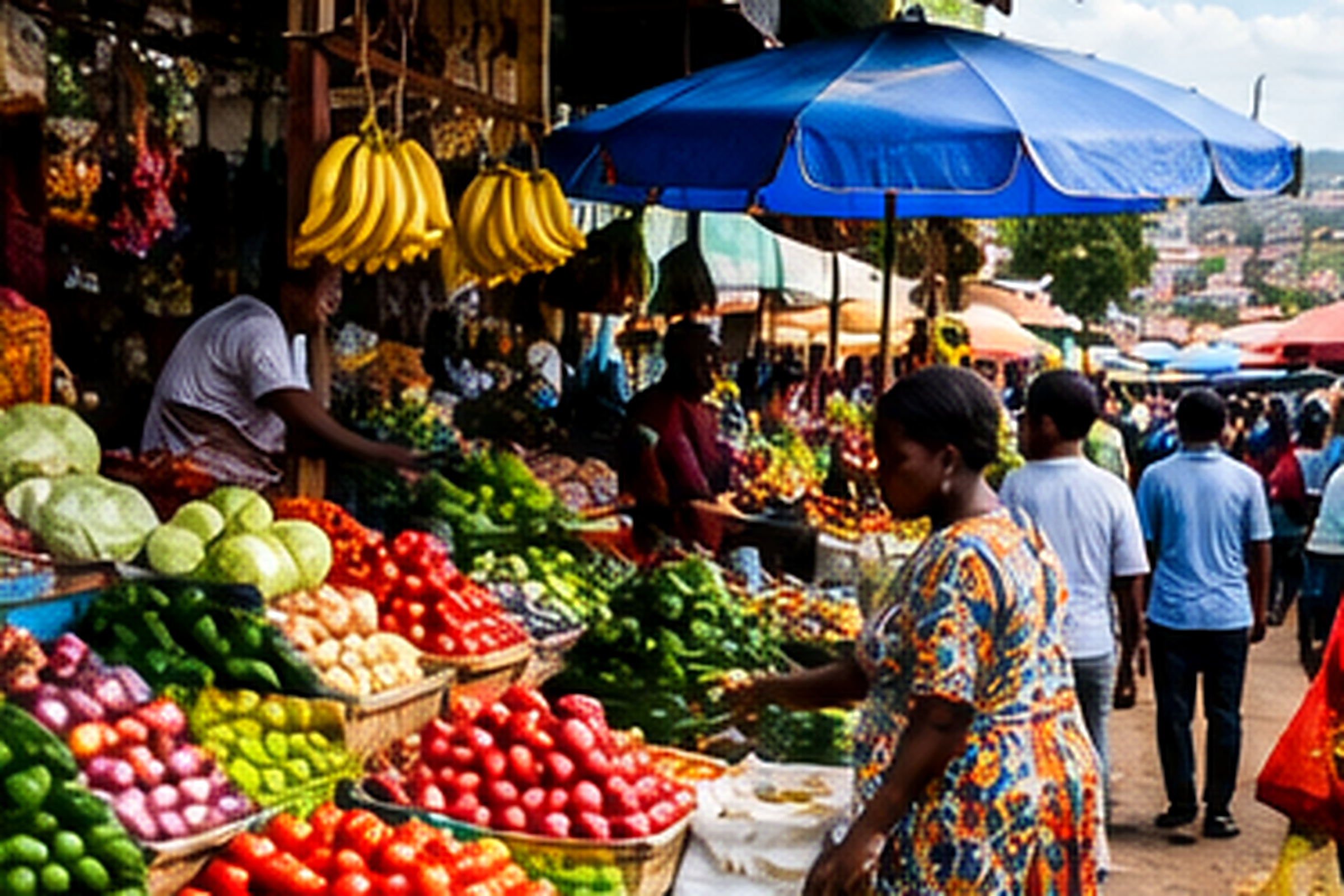 Freshly prepared local food